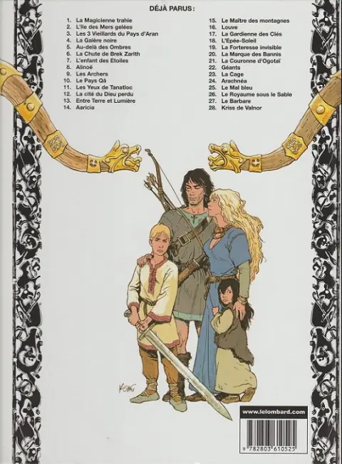 Verso de l'album Thorgal Tome 19 La Forteresse invisible