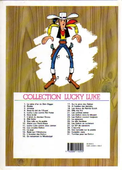 Verso de l'album Lucky Luke Tome 19 Les rivaux de Painful Gulch