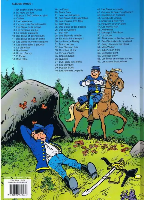 Verso de l'album Les Tuniques Bleues Tome 44 L'oreille de Lincoln