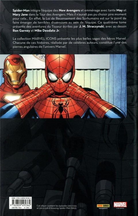 Verso de l'album Spider-Man Tome 4