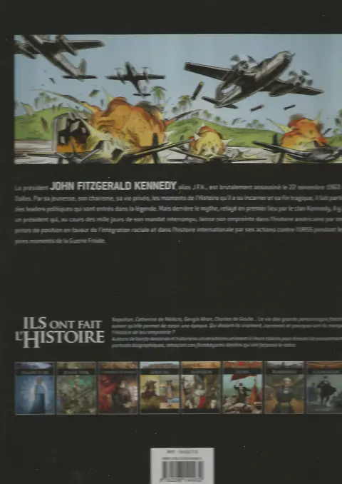 Verso de l'album Ils ont fait l'Histoire Tome 18 Kennedy