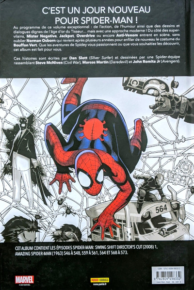 Verso de l'album Spider-Man Tome 1 Un Jour Nouveau