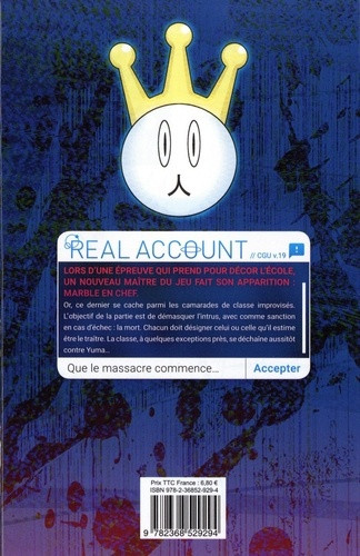 Verso de l'album Real Account 19