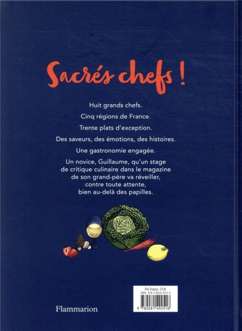 Verso de l'album Sacrés chefs ! Voyage fabuleux au cœur des plus grandes cuisines francaises