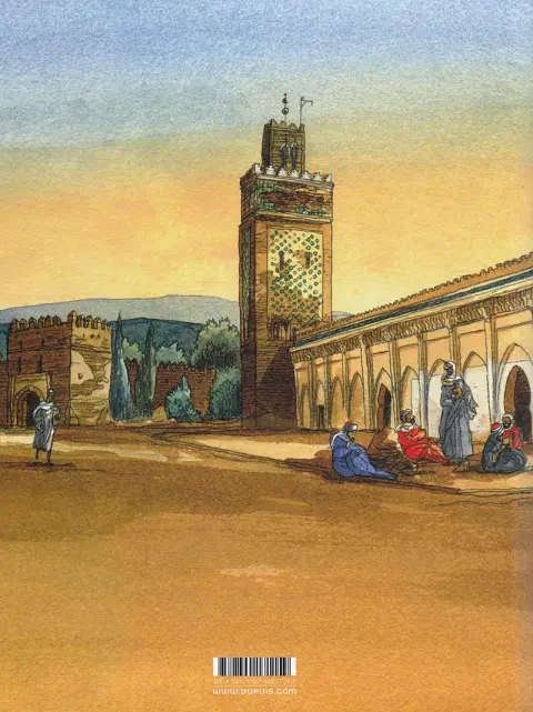 Verso de l'album Les voyages d'Ibn Battûta
