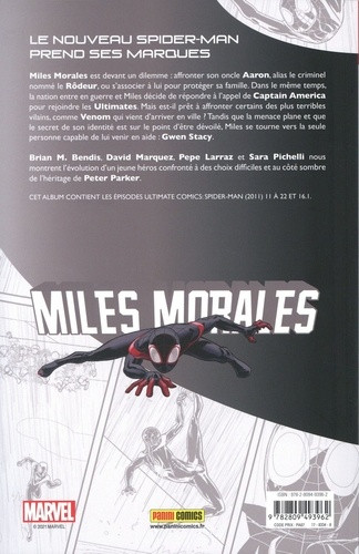 Verso de l'album Miles Morales 2 De grands pouvoirs