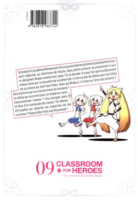 Verso de l'album Classroom for Heroes 09