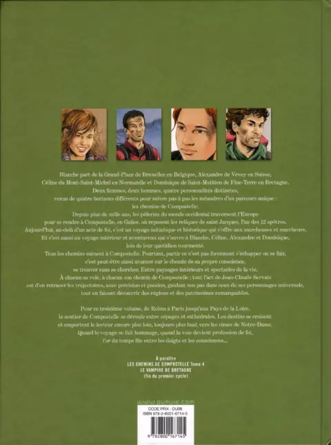 Verso de l'album Les Chemins de Compostelle Tome 3 Notre-Dame