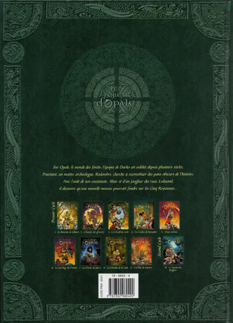Verso de l'album Les Forêts d'Opale Tome 11 La Fable oubliée