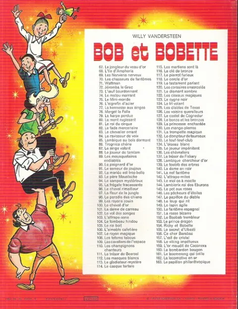 Verso de l'album Bob et Bobette Tome 139 Le toubib des arbres