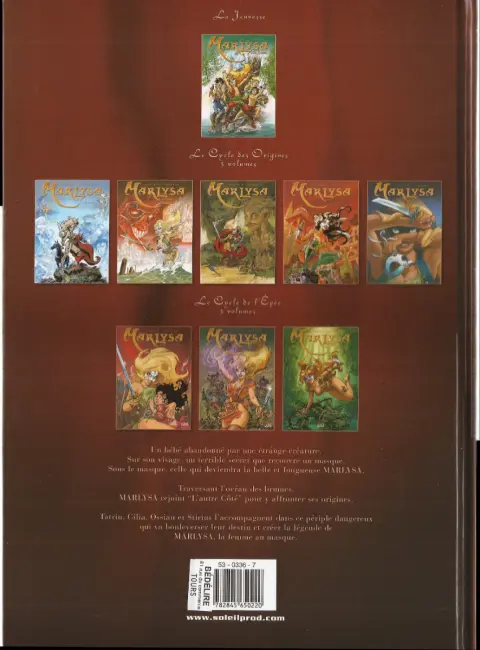Verso de l'album Marlysa Tome 3 L'autre côté