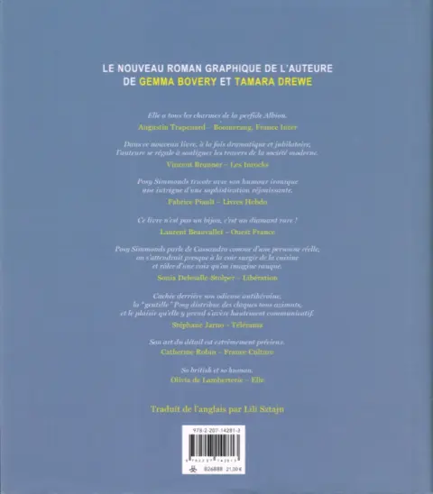 Verso de l'album Cassandra Darke