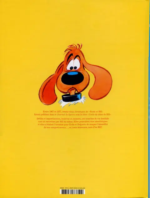 Verso de l'album Boule & Bill L'Avis de chien