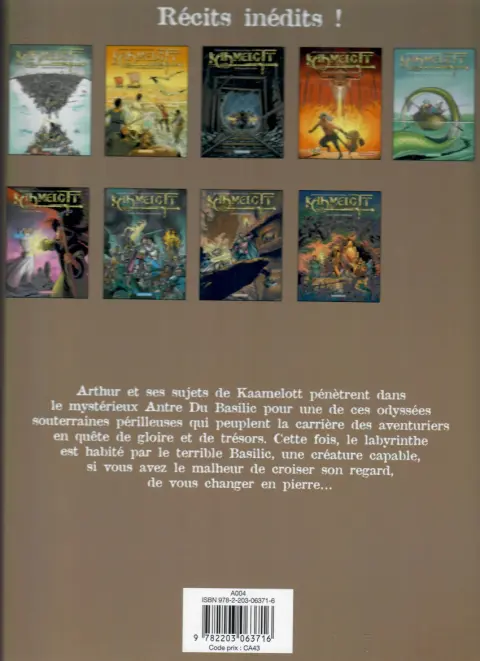 Verso de l'album Kaamelott Tome 8 L'Antre Du Basilic
