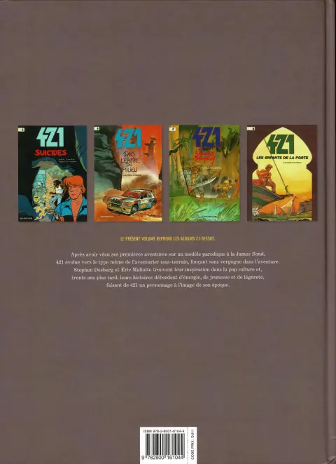 Verso de l'album 421 L'Intégrale 2