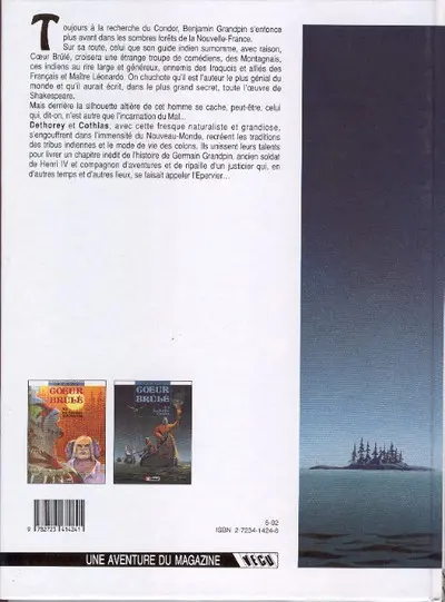 Verso de l'album Cœur Brûlé Tome 2 La petite guerre