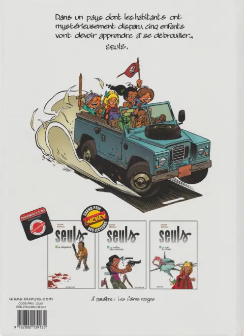 Verso de l'album Seuls Tome 2 Le maître des couteaux
