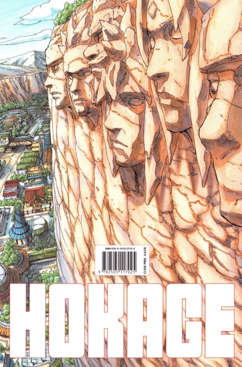 Verso de l'album Naruto Edition Hockage 36