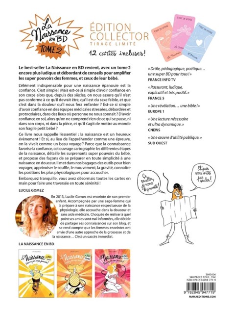 Verso de l'album La naissance en BD Tome 2 Amplifiez vos super pouvoirs !