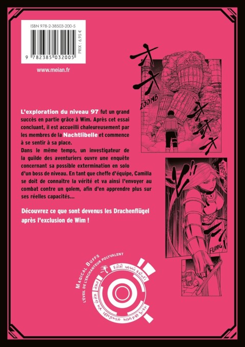 Verso de l'album Magical Buffs - L'éveil de l'enchanteur polyvalent 2