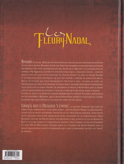 Verso de l'album Le Décalogue - Les Fleury-Nadal Tome 3 Benjamin. 2/2