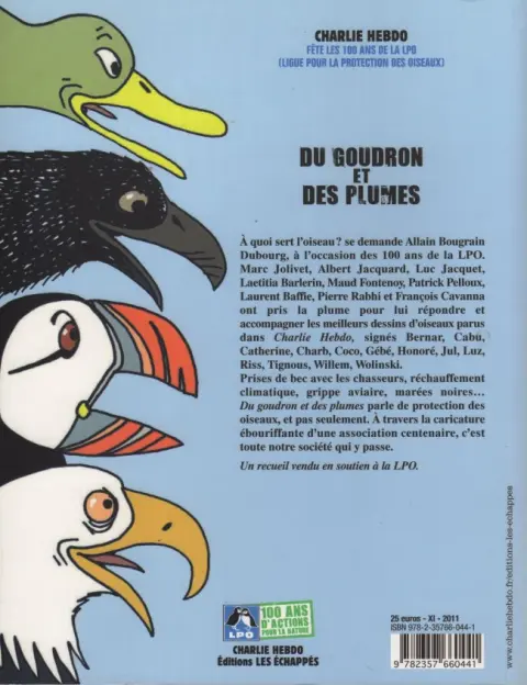 Verso de l'album Du goudron et des plumes