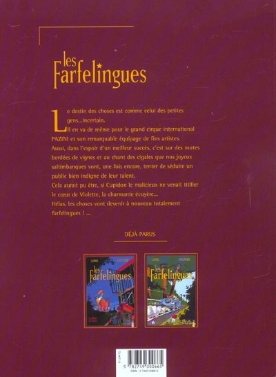 Verso de l'album Les Farfelingues Tome 3 Les vignes de Lempereur