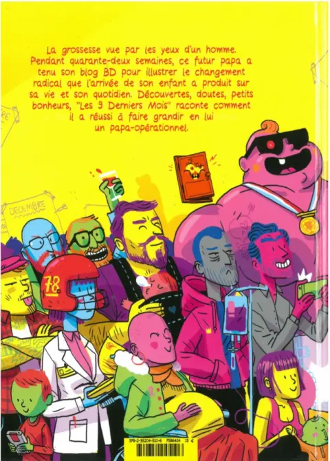 Verso de l'album Les 9 derniers mois (de ta vie de petit con)