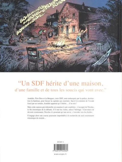Verso de l'album À coucher dehors Tome 1