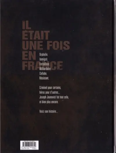 Verso de l'album Il était une fois en France Tome 1 L'empire de monsieur Joseph
