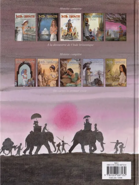 Verso de l'album India dreams Tome 9 Le regard du vieux singe