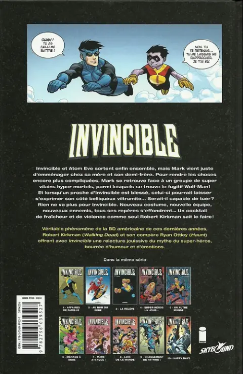 Verso de l'album Invincible Tome 10 Happy days