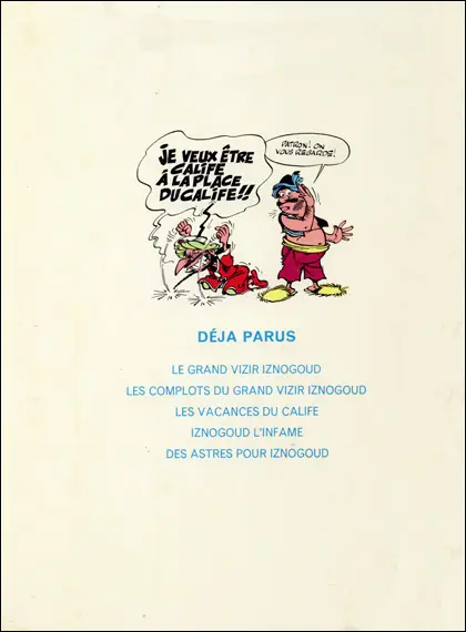 Verso de l'album Iznogoud Tome 6 Iznogoud et l'ordinateur magique