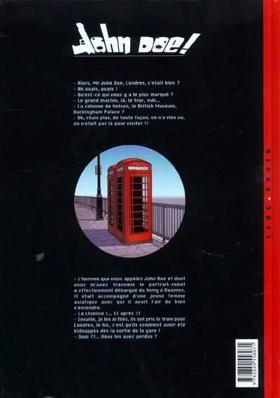 Verso de l'album John Doe ! Tome 3 London Pepperoni