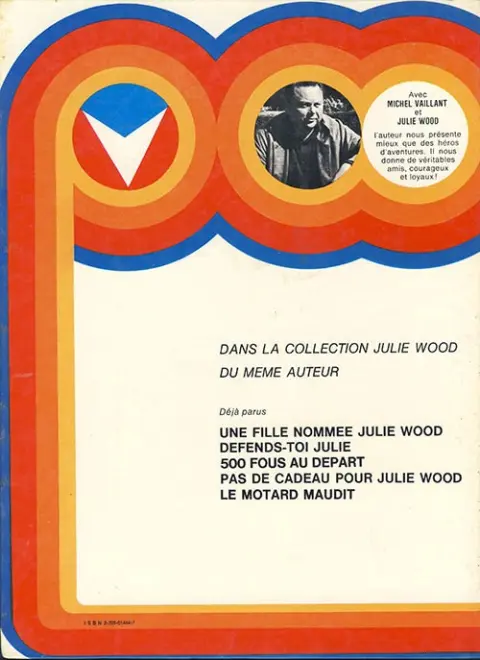 Verso de l'album Julie Wood Tome 5 Le motard maudit