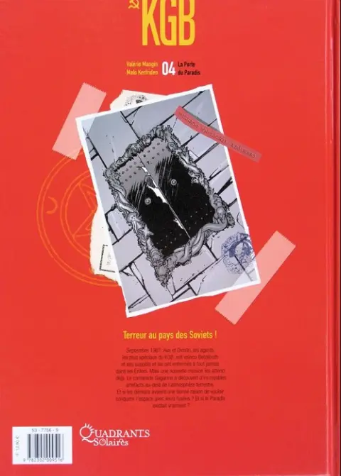 Verso de l'album KGB 04 La porte du paradis