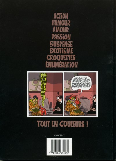 Verso de l'album Klébar le chien Tome 1