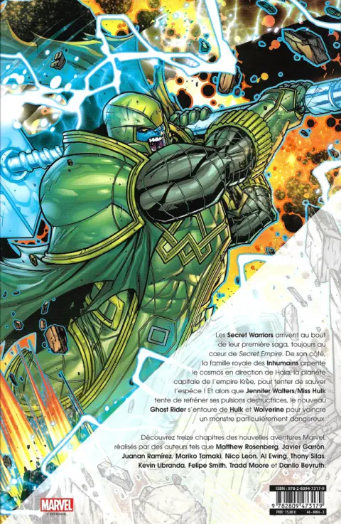 Verso de l'album Marvel Heroes Tome 2 Pied Au Plancher
