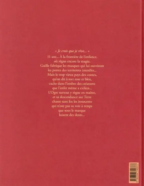 Verso de l'album Mascarade