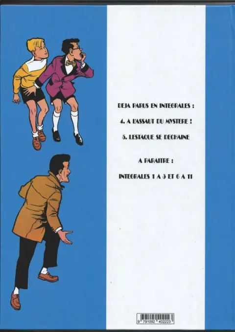 Verso de l'album Alex et Eurêka (et l'Inspecteur Lestaque) Lestaque se déchaine