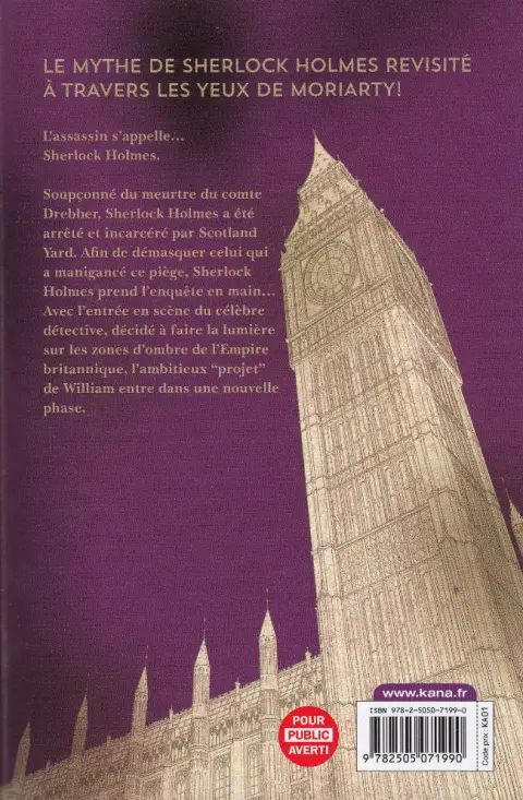 Verso de l'album Moriarty 3