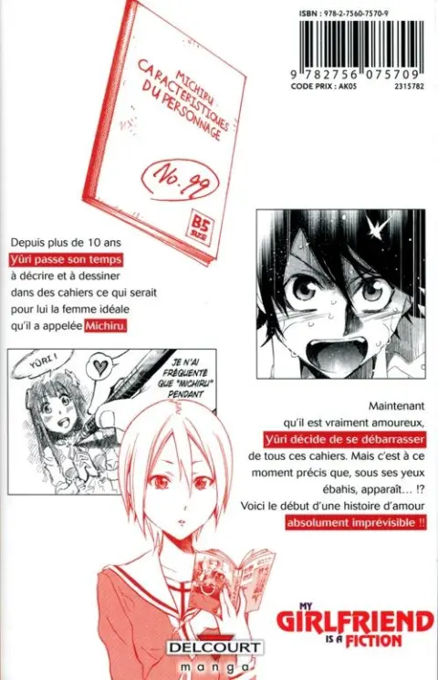 Verso de l'album My Girlfriend is a Fiction 1