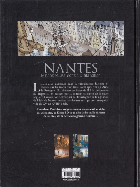 Verso de l'album Nantes Tome 2 D'Anne de Bretagne à D'Artagnan