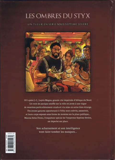 Verso de l'album Les Ombres du Styx Tome 1 Le maître de l'éternité