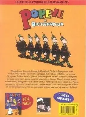 Verso de l'album Popeye (Denoël) Tome 2 Popeye le dictapateur