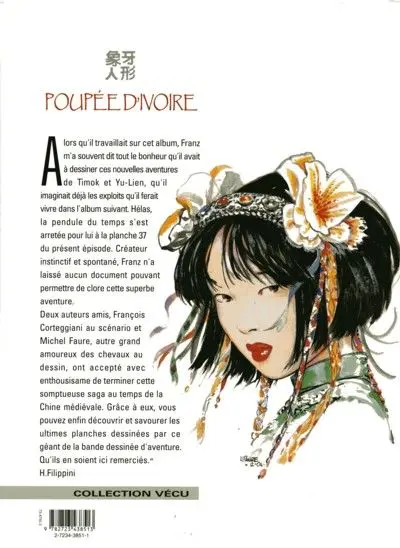 Verso de l'album Poupée d'ivoire Tome 9 Timok Khan