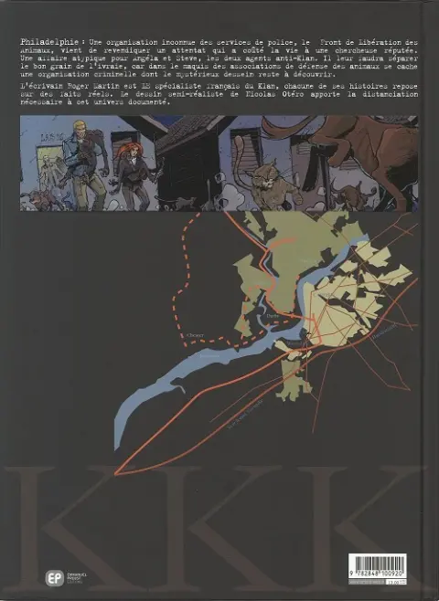 Verso de l'album Amerikkka Tome 5 Les commandos de Philadelphie