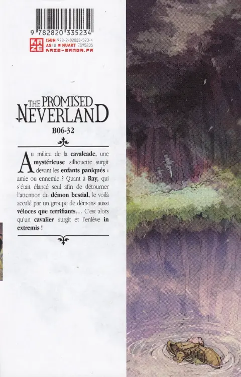 Verso de l'album The Promised Neverland 6 B06-32