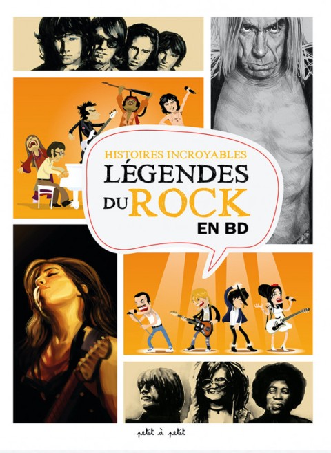 Couverture de l'album Le panthéon des stars du rock Histoires incroyables des légendes du Rock en BD