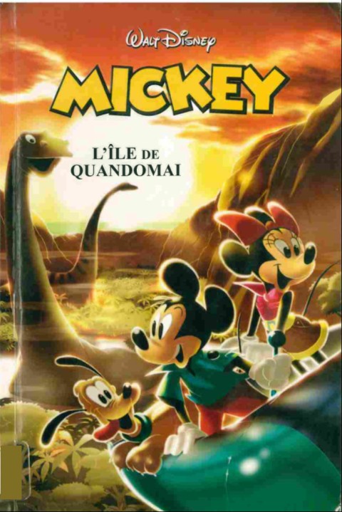 Couverture de l'album BD Disney Tome 1 Mickey, l'île de Quandomai
